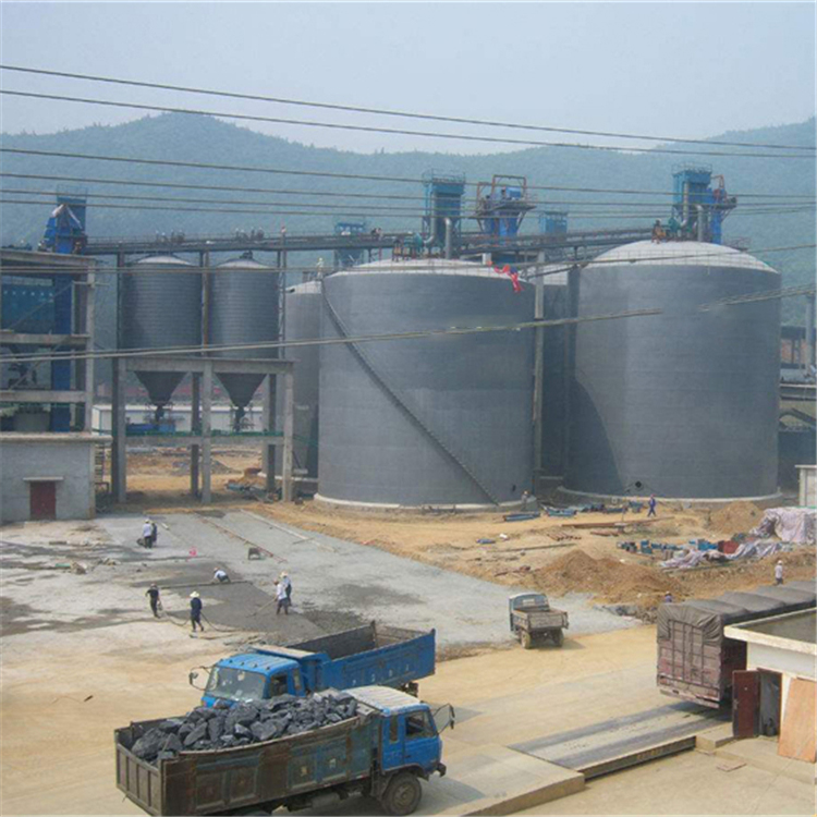 衡阳水泥钢板仓2座3000吨青岛项目进入施工